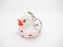 Plastic Rubber duck keychain